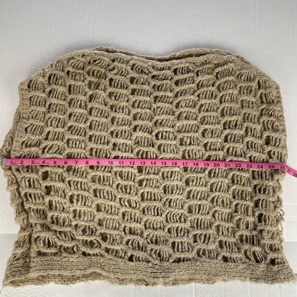 Zara Oversized Open Knit Boxy Chunky Sweater Size Small - Picture 5 of 7